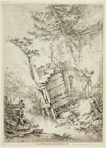 De wasvrouw door François Boucher