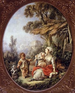 De kleine honden dans door François Boucher
