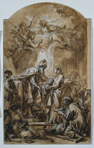 De presentatie in de tempel door François Boucher