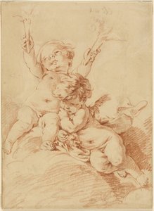 Twee Putti door François Boucher