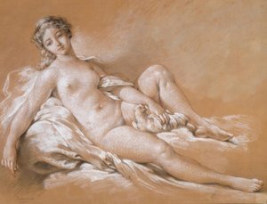 Venus met de duif door François Boucher