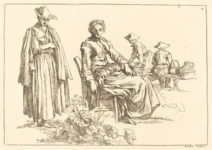 Figuren in een landschap