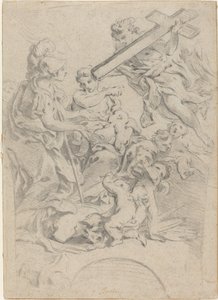 Geloof en liefdadigheid door François Boucher after Giovanni Battista Gaulli