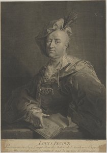Portret van de danser en choreograaf Louis Pécour 1653-1729, ca 1720