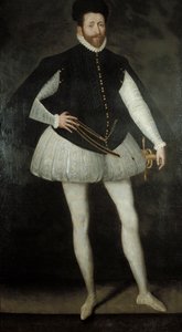 Een edelman aan het hof van Valois door François Clouet