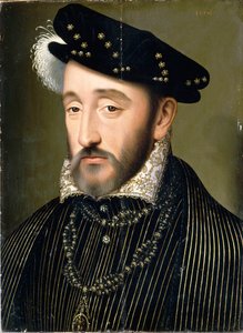Portret van koning Hendrik II van Frankrijk 1519-1559, 1547 door François Clouet