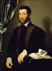Portret van Pierre Quthe, apotheker, 1562 door François Clouet
