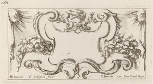 Cartouche door François Collignon after Stefano Della Bella