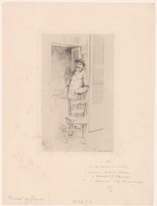 Portret van Félix Hilaire Buhot