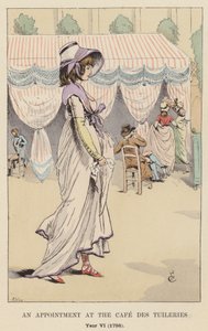 Een afspraak in het Café des Tuileries, Jaar VI, 1798
