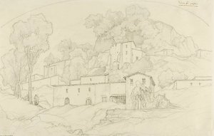 Rocca di Papa door François Edouard Bertin