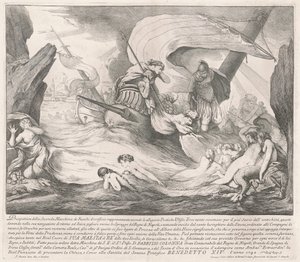 De Seconda Macchina voor de Chinea van 1742: Odysseus en de Sirenen