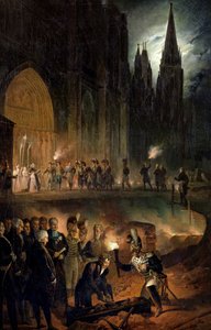 Overbrengen van de beenderen van de koninklijke familie naar de kerk van St. Denis, 18 januari 1817