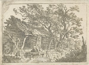 Landschap met een boerenschuur