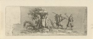 Landschap met twee Griekse vissers