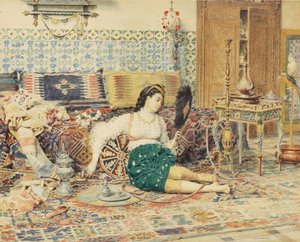 La belle orientale door François Marie Firmin Girard