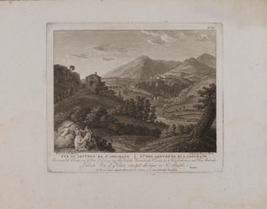Uve (sic) van het klooster van St. Cosimato (nr. II) door François Morel