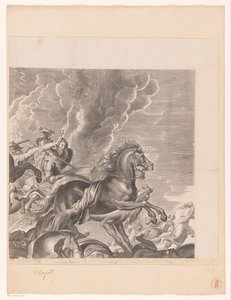 Gevecht tussen Amazones en Grieken (deel rechtsboven) door François Ragot
