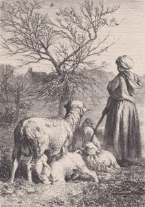 Een herderin, ca. 1852