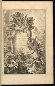 Ontwerp voor Cartouche door François de Cuvilliés the Elder