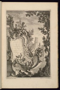 Ontwerp voor fontein met Diana door François de Cuvilliés the Elder