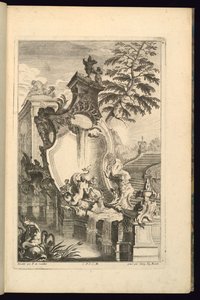 Ontwerp voor Fontein met Putto die op een Dolfijn Rijdt
