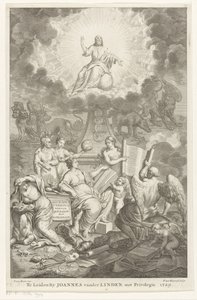 Allegorie op Oude en Nieuwe Testament (Het O. en N. Verbond aan een geschakelt door H. Prideaux) door François van Bleyswijck