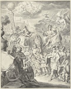 Allegorische triomfoptocht van een vorst of veldheer door François van Bleyswijck