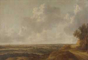 Panoramisch landschap in het platteland rond Kleef door François van Knibbergen