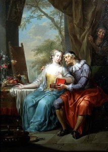Allegorieën van Ongelijke Liefde (een Paar) door Frans Christoph Janneck