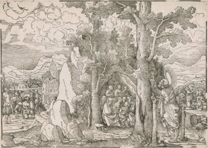Landschap met scènes uit het leven van Sint Jan de Doper