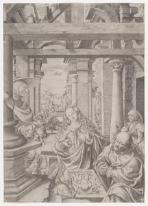 De aanbidding van de herders, ca. 1522-25