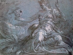 De Allegorie van de Aanraking, c1516-1570 door Frans Floris