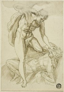 Kaïn Doodt Abel door Frans Floris I