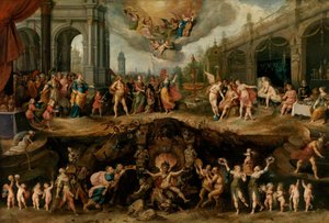 Man Die Moet Kiezen tussen de Deugden en Ondeugden, 1635