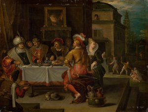 De gelijkenis van de rijke man en de bedelaar Lazarus