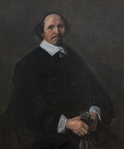 Deens: Portræt af en mand Portret van een man door Frans Hals