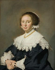 Duits: Bildnis einer Frau Portret van een vrouw door Frans Hals