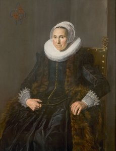 Portrait of Cornelia Claesdr. Vooght (-) door Frans Hals