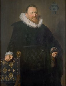 Portrait of Nicholaes Woutersz. van der Meer (1574-1637) door Frans Hals