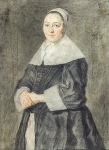 Portret van een dame door Frans Hals