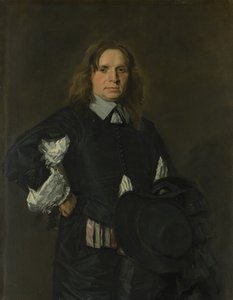 Portret van een man, vroege 1650s door Frans Hals