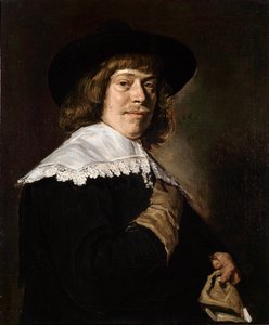 Portret van een jonge man met een handschoen, ca. 1650 door Frans Hals