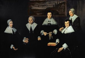 De Regentessen van het Oude Mannenhuis, Haarlem, 1664 door Frans Hals