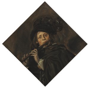 Jonge man die fluit speelt