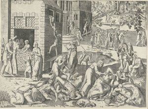 Profetie van Christus over het einde der tijden door Frans Hogenberg