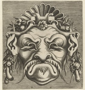 Masker met twee slangen die uit de oogkassen kijken