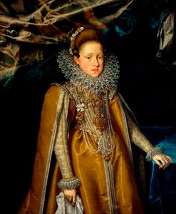 Portret van Aartshertogin Maria Maddalena van Oostenrijk (1587-1631), Groothertogin van Toscane door Frans II Pourbus
