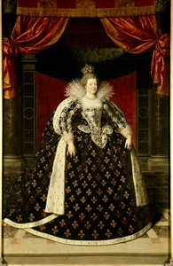 Portret van Marie de Medicis, koningin van Frankrijk