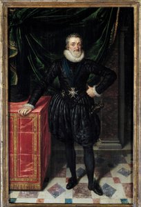 Portret van Hendrik IV met de insignes van de Orde van de Heilige Geest door Frans II Pourbus
